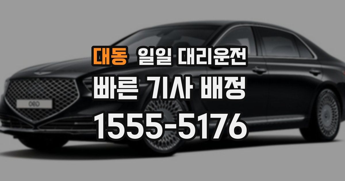 대동 일일 대리운전