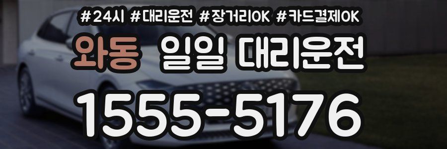 와동 일일 대리운전