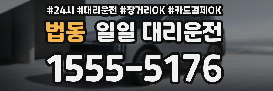 법동 일일 대리운전