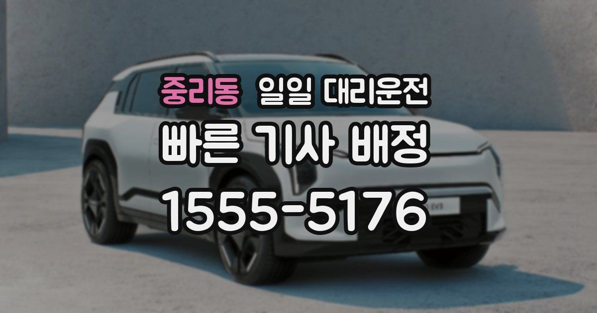 중리동 일일 대리운전
