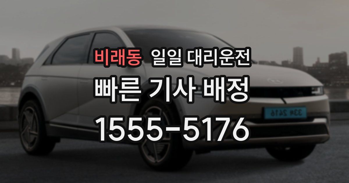 비래동 일일 대리운전