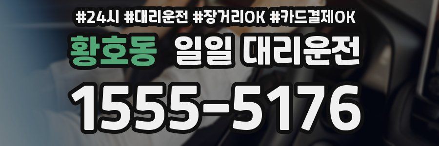 황호동 일일 대리운전