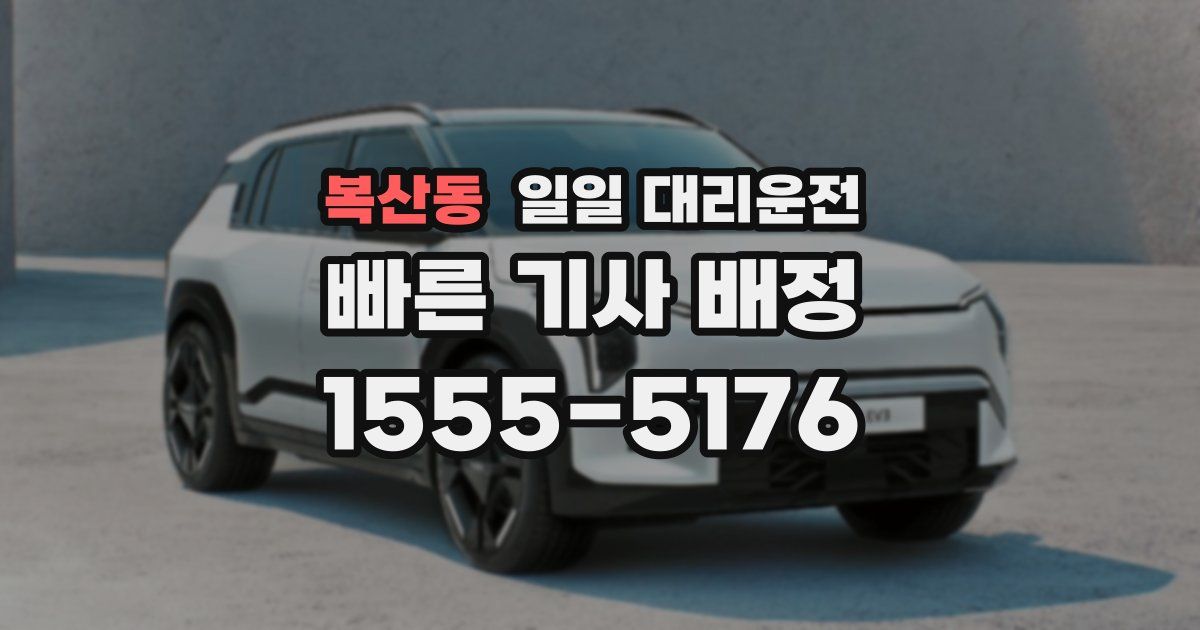 복산동 일일 대리운전