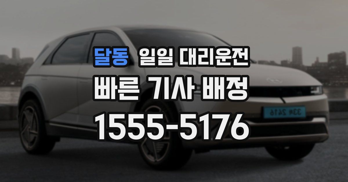 달동 일일 대리운전