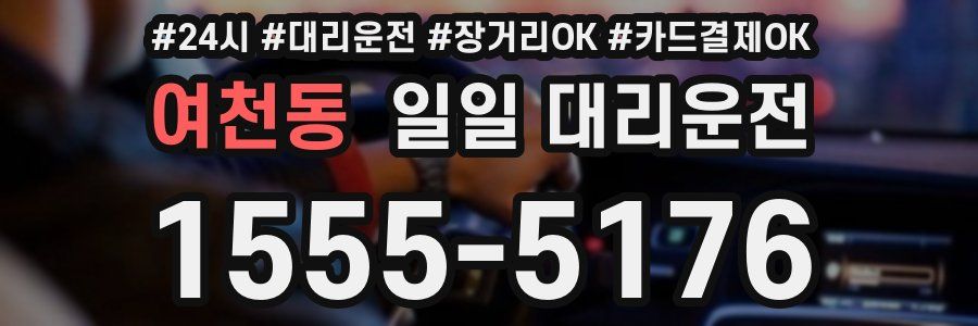 여천동 일일 대리운전