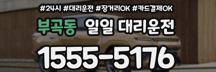 부곡동 일일 대리운전