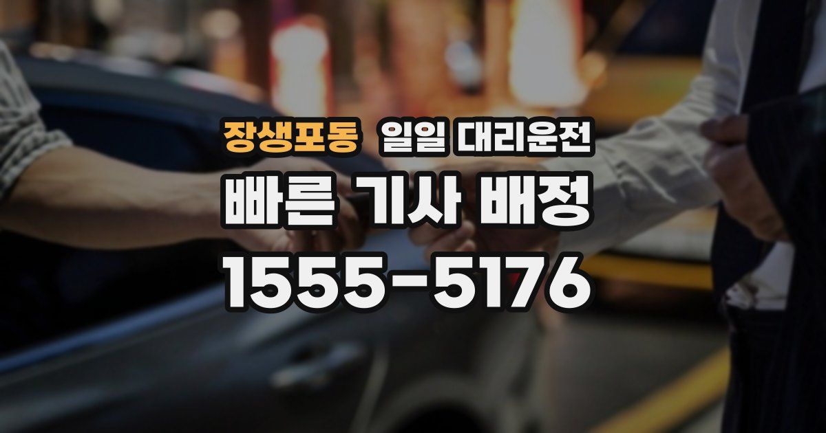 장생포동 일일 대리운전