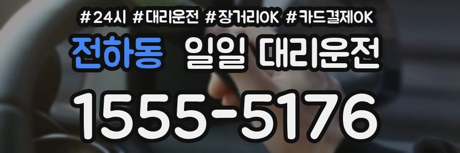 전하동 일일 대리운전