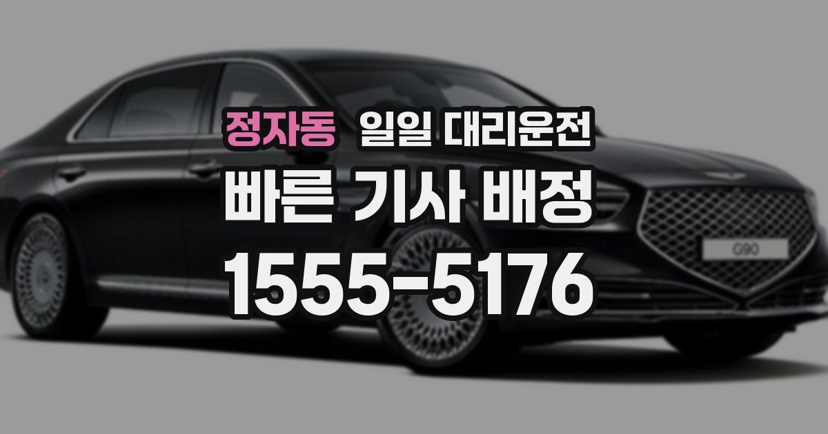 정자동 일일 대리운전