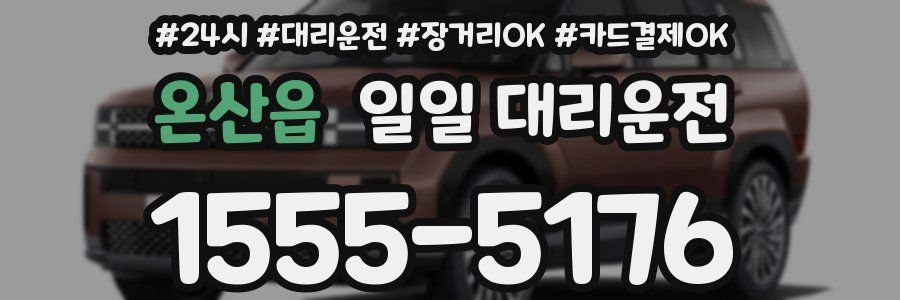 온산읍 일일 대리운전