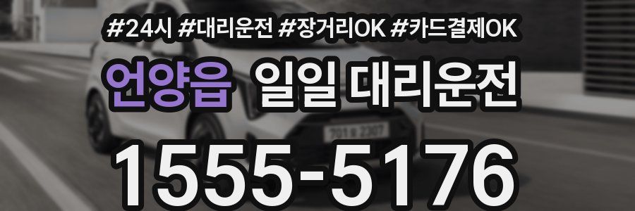 언양읍 일일 대리운전