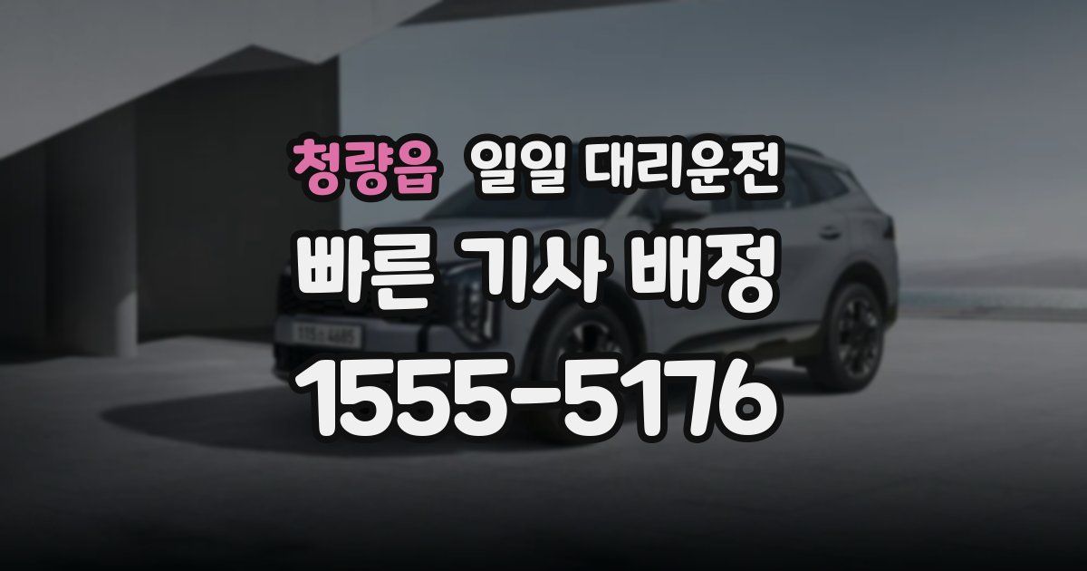 청량읍 일일 대리운전