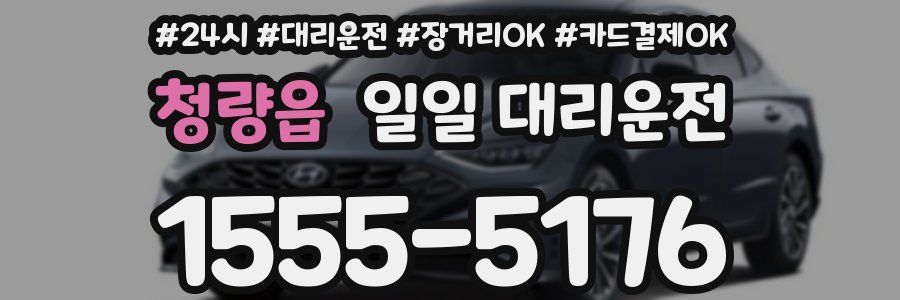 청량읍 일일 대리운전