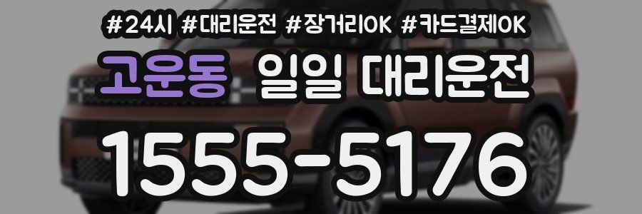 고운동 일일 대리운전
