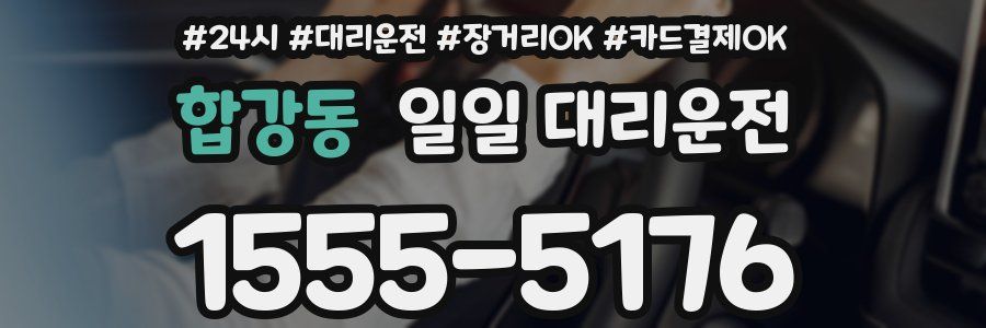 합강동 일일 대리운전