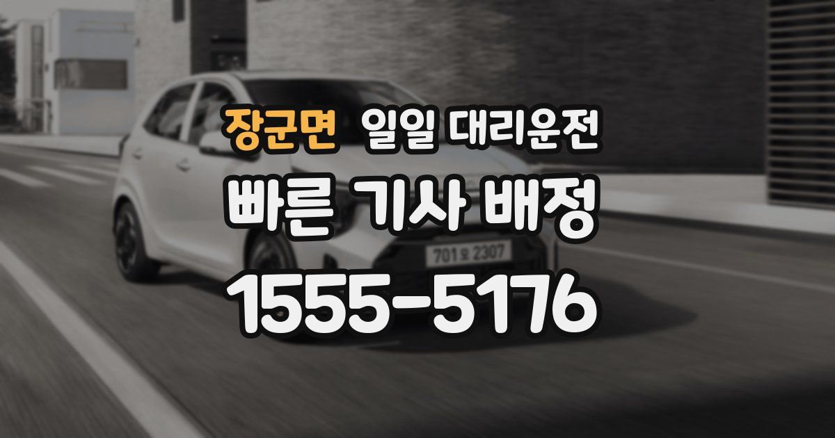 장군면 일일 대리운전