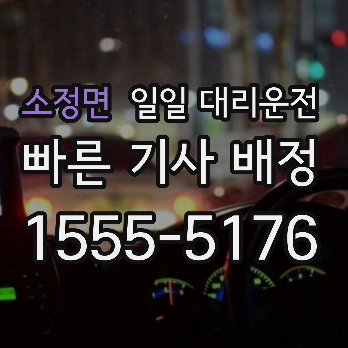 소정면 일일 대리운전