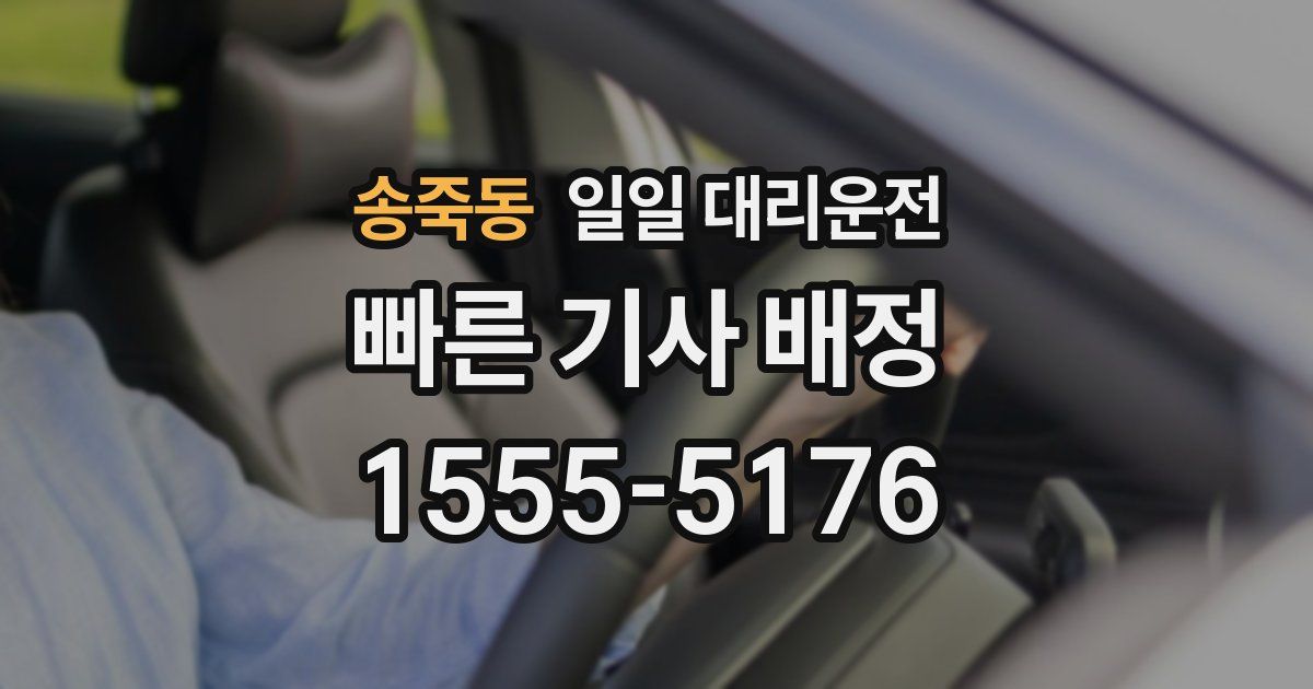 송죽동 일일 대리운전
