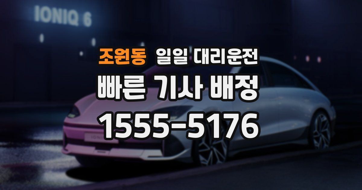 조원동 일일 대리운전