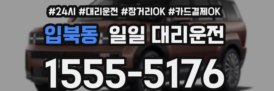 입북동 일일 대리운전