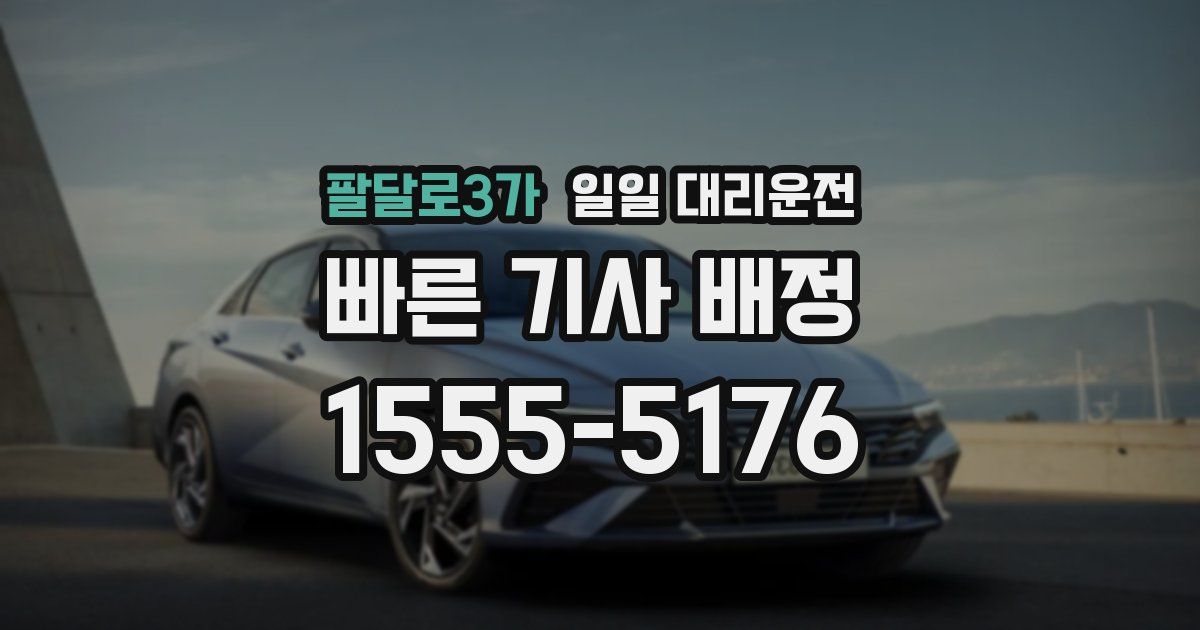 팔달로3가 일일 대리운전