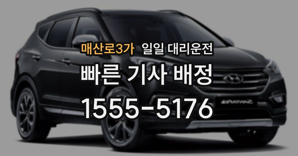 매산로3가 일일 대리운전
