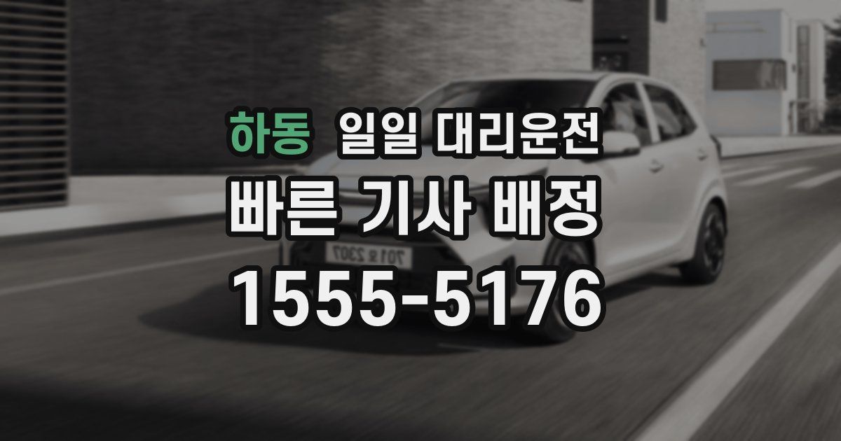 하동 일일 대리운전