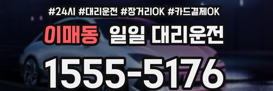 이매동 일일 대리운전