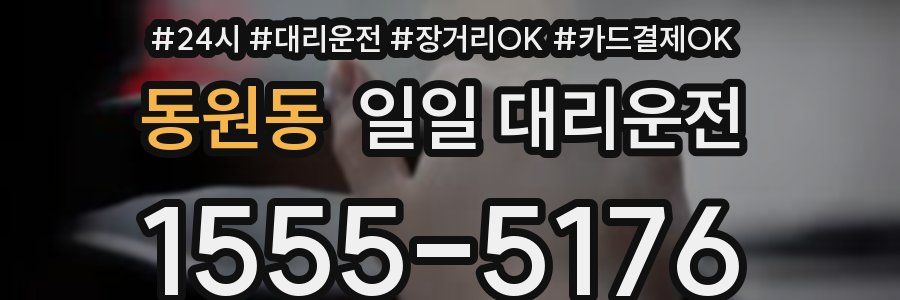 동원동 일일 대리운전
