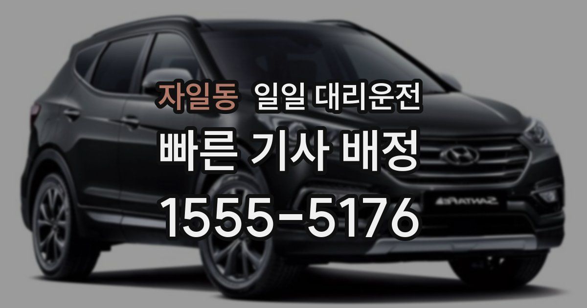 자일동 일일 대리운전