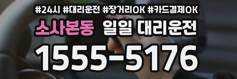 소사본동 일일 대리운전