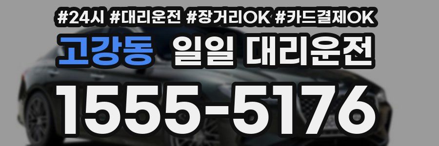 고강동 일일 대리운전