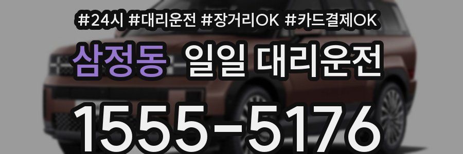 삼정동 일일 대리운전