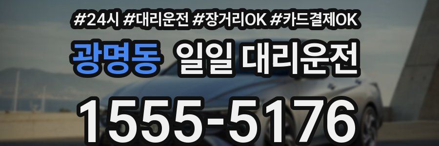광명동 일일 대리운전