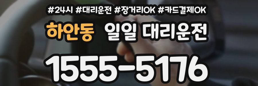 하안동 일일 대리운전