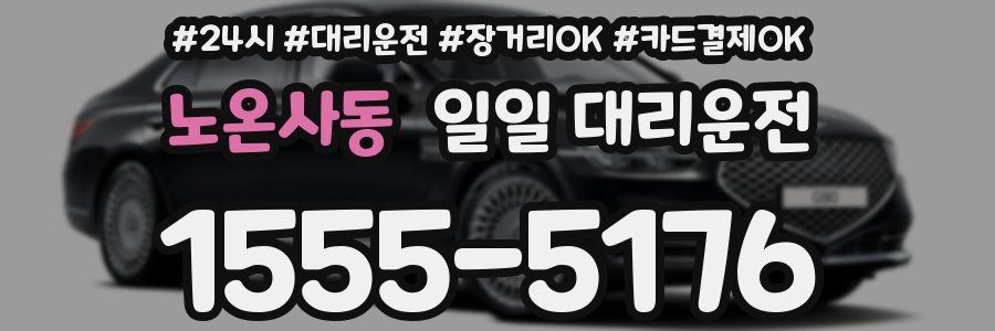 노온사동 일일 대리운전