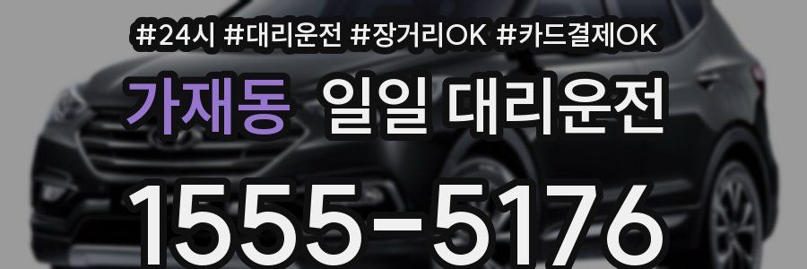 가재동 일일 대리운전