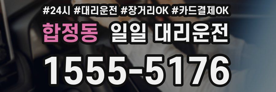 합정동 일일 대리운전