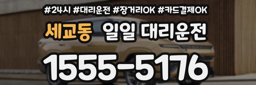 세교동 일일 대리운전