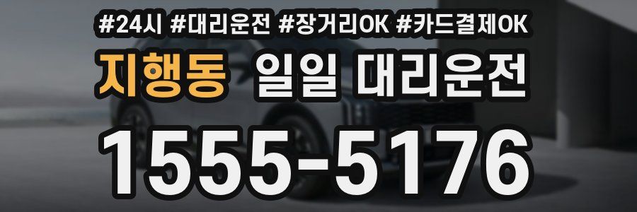 지행동 일일 대리운전