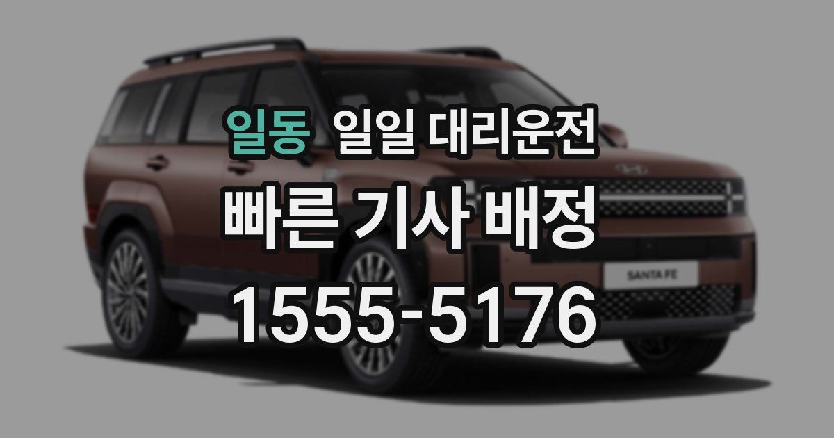 일동 일일 대리운전