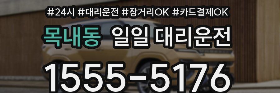 목내동 일일 대리운전