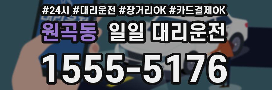 원곡동 일일 대리운전