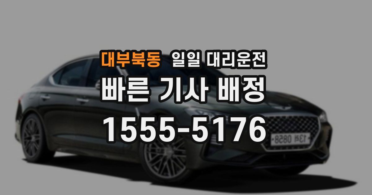 대부북동 일일 대리운전