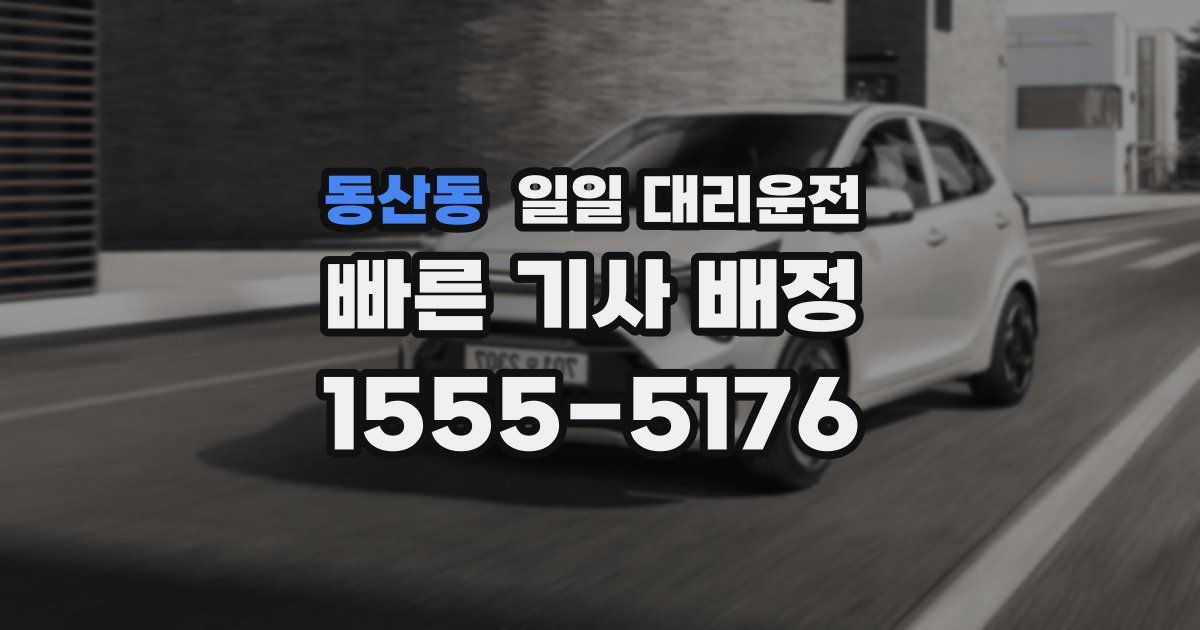 동산동 일일 대리운전
