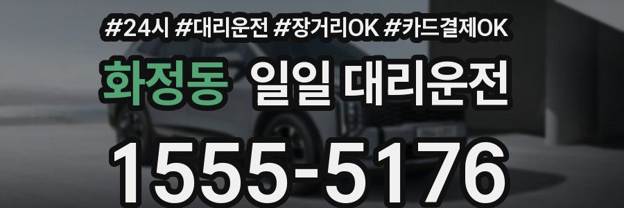 화정동 일일 대리운전