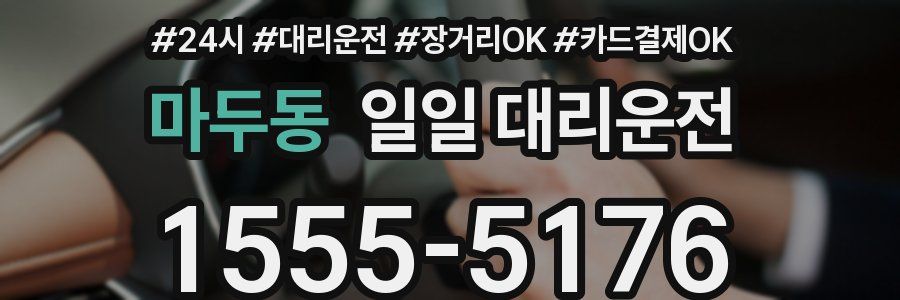 마두동 일일 대리운전