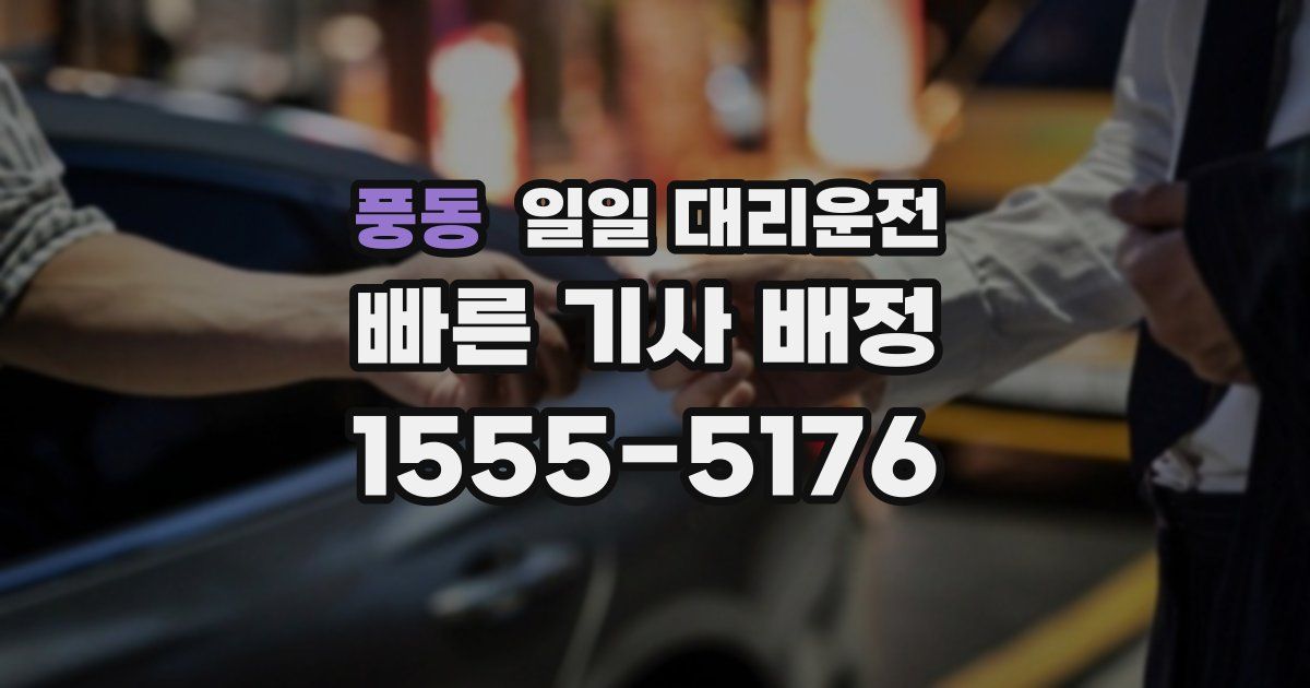 풍동 일일 대리운전