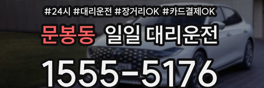 문봉동 일일 대리운전