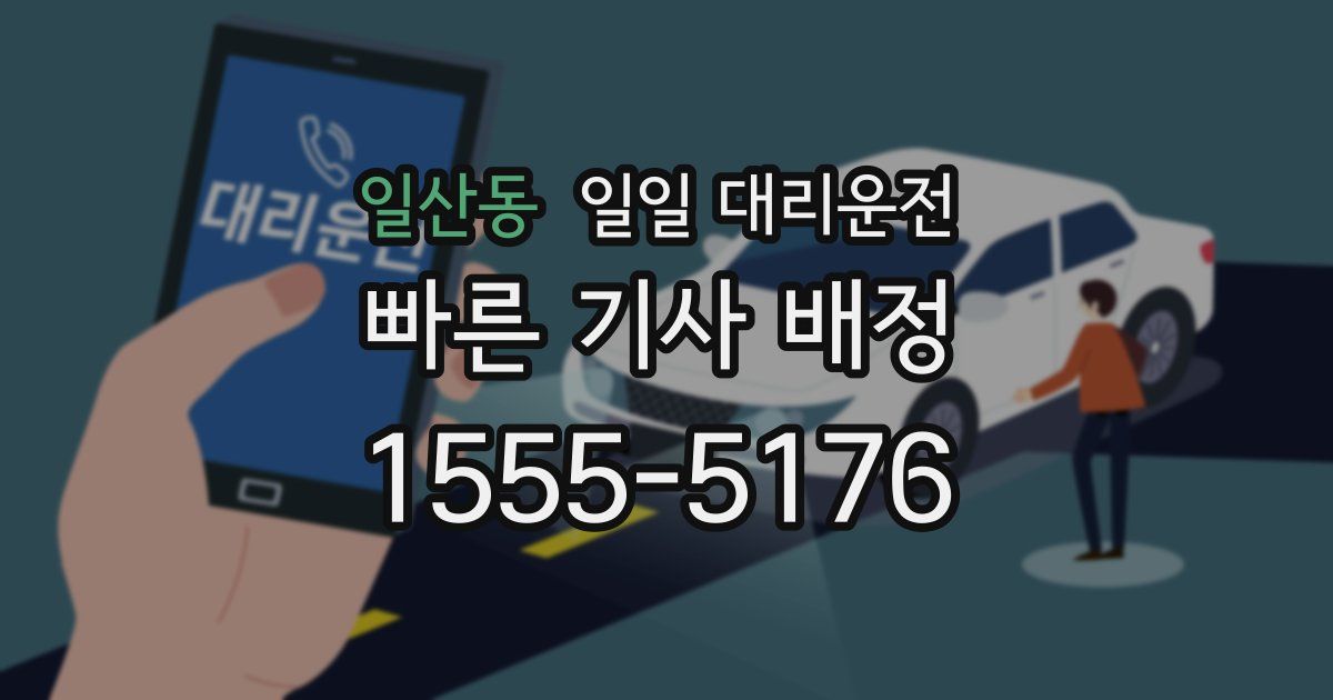 일산동 일일 대리운전